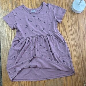 Cat & Jack Lavender Heart Print Dress